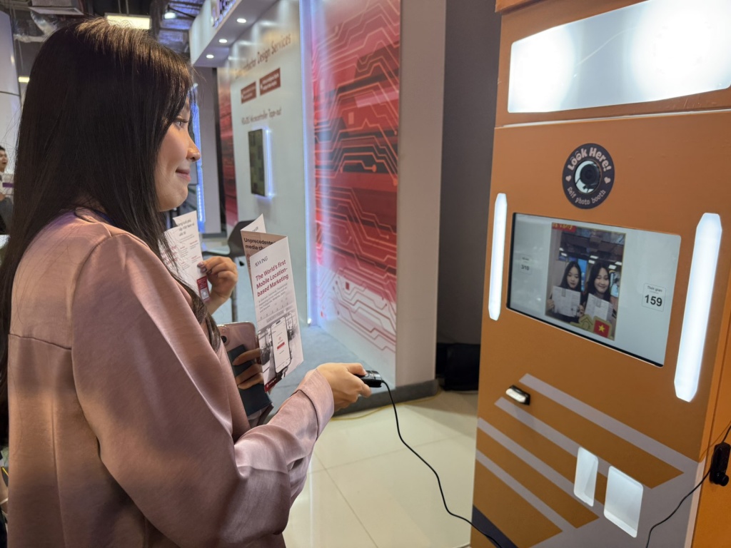 Khu vực trải nghiệm Photobooth của Vietnam Post