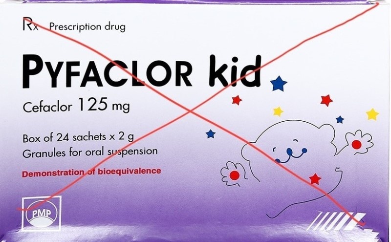 Thu hồi toàn quốc thuốc Pyfaclor Kid do vi phạm chất lượng