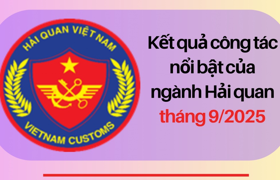 (INFOGRAPHICS): Kết quả công tác nổi bật của ngành Hải quan tháng 9/2025