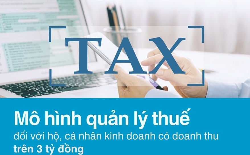 (INFOGRAPHIC): Mô hình quản lý thuế đối với hộ, cá nhân kinh doanh có doanh thu trên 3 tỷ đồng