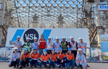 Dấu ấn VSL Việt Nam trên công trường nhà ga sân bay Long Thành