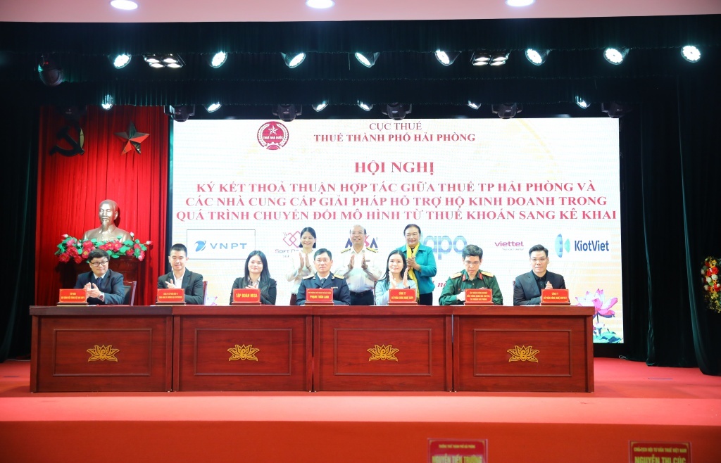 Thuế TP. Hải Phòng hợp tác với các nhà cung cấp giải pháp hỗ trợ hộ kinh doanh