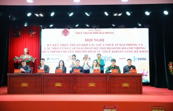 Thuế TP. Hải Phòng hợp tác với các nhà cung cấp giải pháp hỗ trợ hộ kinh doanh