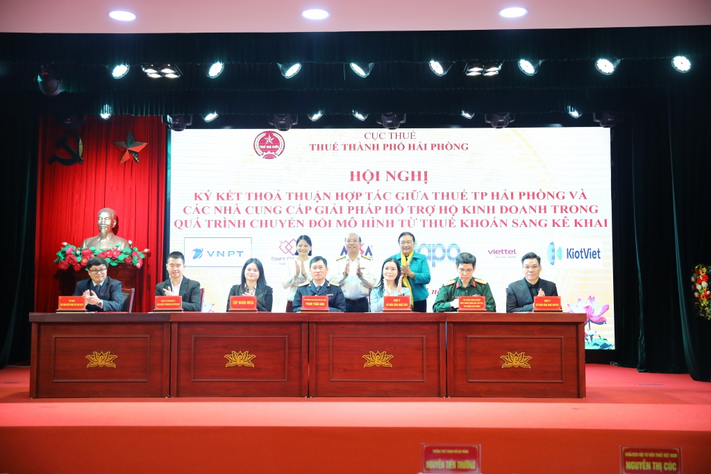 Thuế TP. Hải Phòng hợp tác với các nhà cung cấp giải pháp hỗ trợ hộ kinh doanh Thuế TP. Hải Phòng hợp tác với các nhà cung cấp giải pháp hỗ trợ hộ kinh doanh