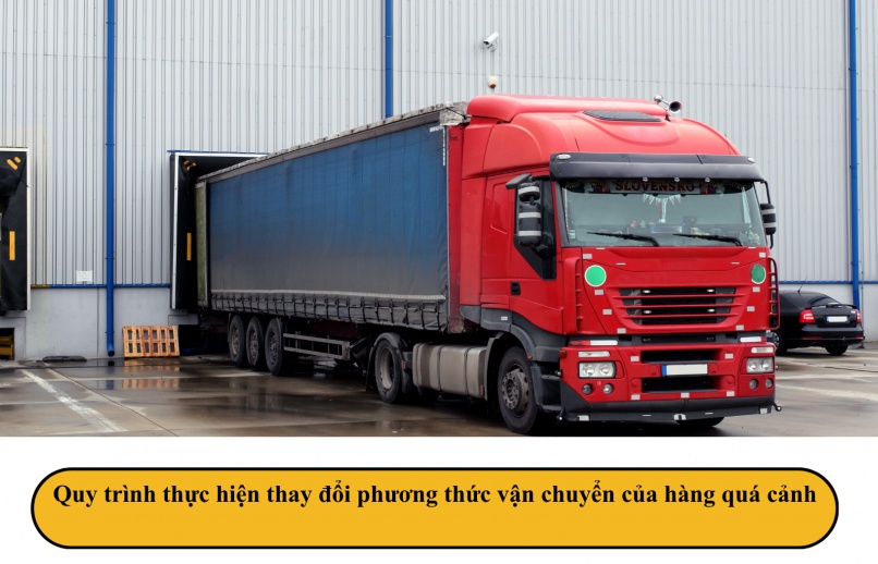 INFOGRAPHIC: Yêu cầu và quy trình thực hiện thay đổi phương thức vận chuyển của hàng quá cảnh