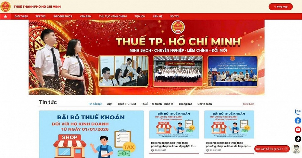 Thuế TP. Hồ Chí Minh: Phát triển các nền tảng điện tử hỗ trợ hộ, cá nhân kinh doanh