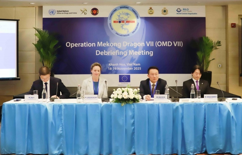 Thu giữ gần 12 tấn và hơn 1,7 triệu viên ma túy trong khuôn khổ Chiến dịch con rồng Mê kông 7