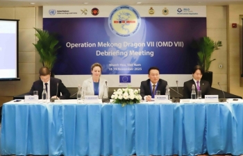 Thu giữ gần 12 tấn và hơn 1,7 triệu viên ma túy trong khuôn khổ Chiến dịch con rồng Mê kông 7