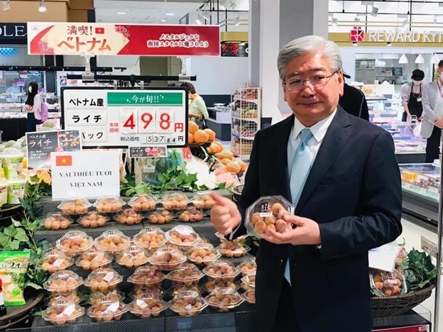 Vải thiều Việt Nam được ưa chuộng tại Nhật Bản. 