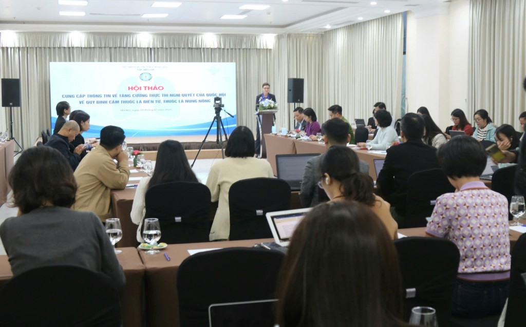 Tăng cường thực thi Nghị quyết của Quốc hội về cấm thuốc lá điện tử và thuốc lá nung nóng