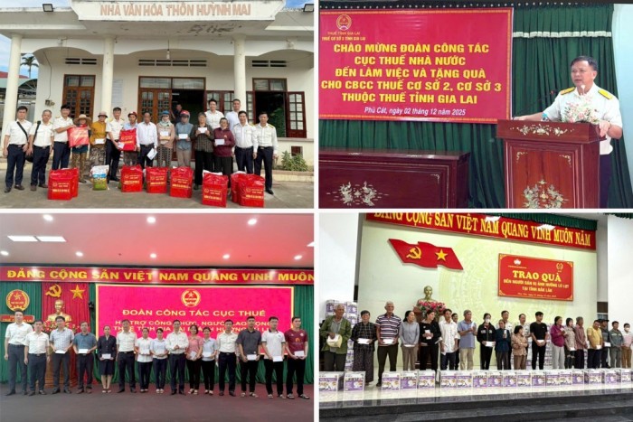 Cục Thuế tiếp tục thăm hỏi, động viên bà con vùng lũ lụt