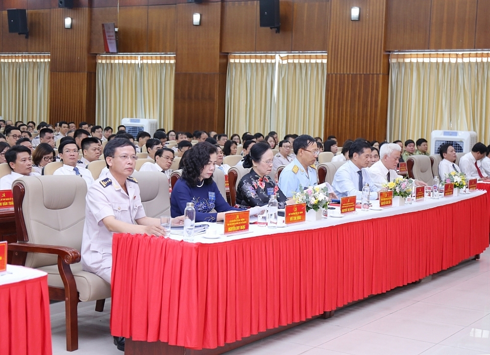 Lãnh đạo Bộ Tài chính, Tổng cục Hải quan, TP Hải Phòng tham dự, chỉ đạo Đại hội Đảng bộ Cục Hải quan Hải Phòng lần thứ II, nhiệm kỳ 2020-2025 (tháng 7/2020).