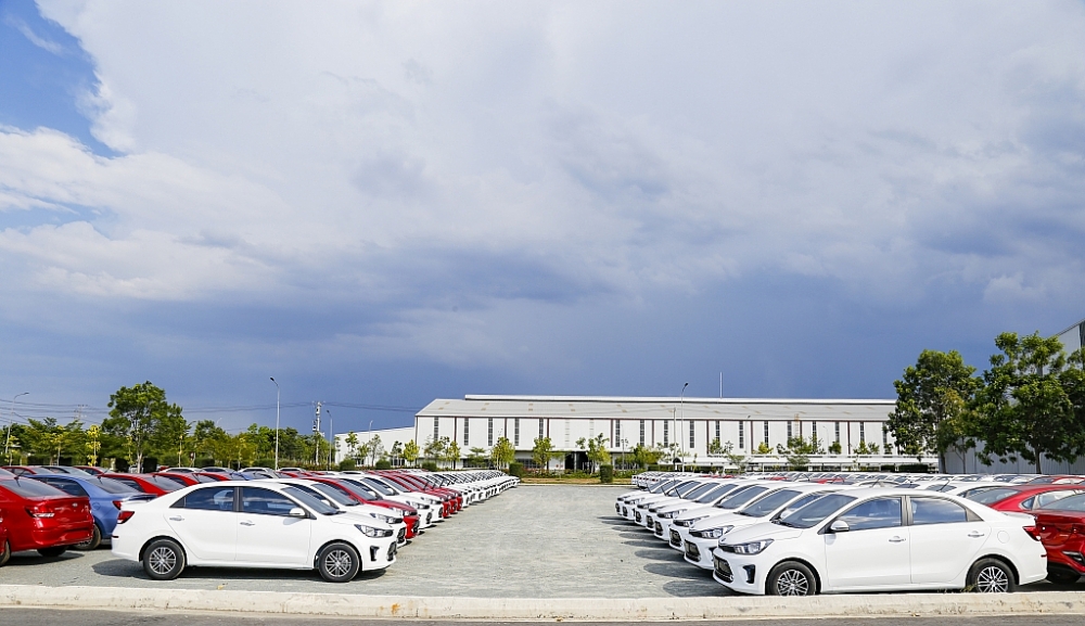 Xe Kia Soluto sản xuất tại nhà máy THACO Kia - KCN THACO Chu Lai 	 Ảnh minh họa: Nguyễn Hà