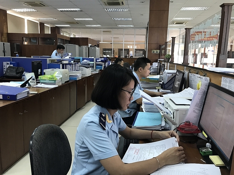 Hoạt động nghiệp vụ tại Hải quan Bà Rịa - Vũng Tàu. 	Ảnh: Nguyễn Huế
