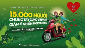 VinFast tặng 100 tỷ đồng cho khách hàng chung tay giảm ô nhiễm môi trường