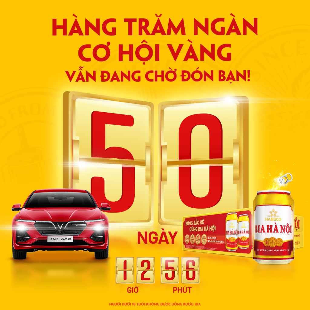 Gia hạn thời gian tham gia chương trình 'Bừng sắc Hè cùng Bia Hà Nội