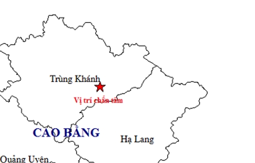 Tiếp tục xảy ra trận động đất tại Cao Bằng