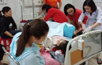 Nhiều học sinh trường mầm non Vườn Mặt trời nhập viện nghi ngộ độc thực phẩm