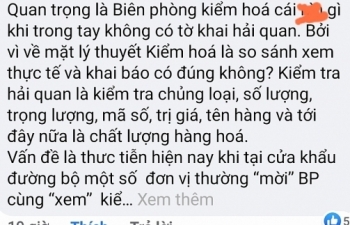 Độc giả đề nghị quy định rõ trách nhiệm của Biên phòng ở khu vực cửa khẩu