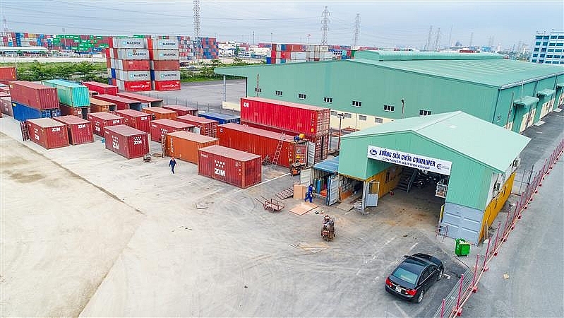 cung cap dich vu sua chua container tai cang tan vu