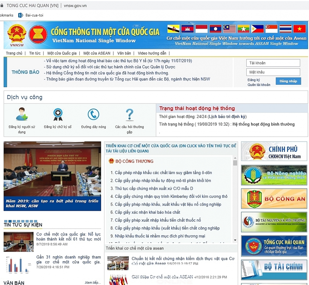 sua doi bo sung nhieu thu tuc thuc hien co che mot cua quoc gia