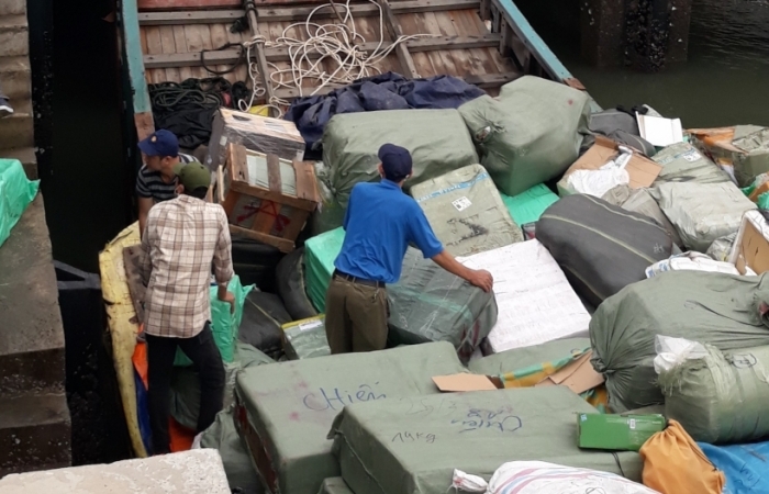 Thu giữ gần 100.000 đơn vị sản phẩm trong vụ 2 tàu gỗ chở hàng lậu