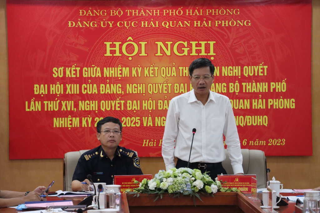 Đảng bộ Hải quan Hải Phòng lãnh đạo đơn vị thực hiện thắng lợi nhiệm vụ được giao