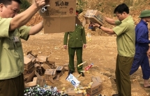 bat 2 doi tuong trong duong day buon lau gan 57000 tan quang o lao cai