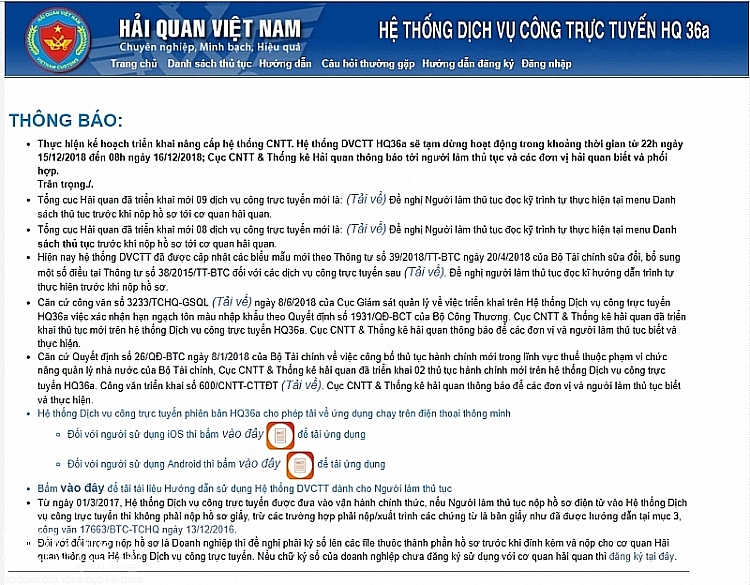 nganh hai quan khuyen khich nguoi dan doanh nghiep su dung dich vu cong truc tuyen