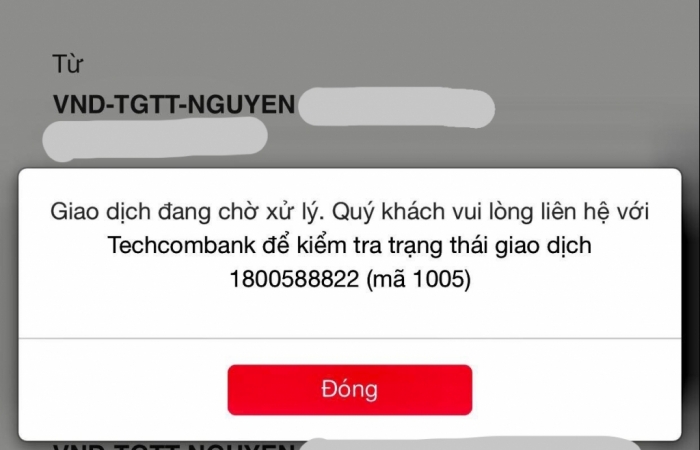 Khách hàng bức xúc vì ngân hàng điện tử của Techcombank liên tục “tê liệt”