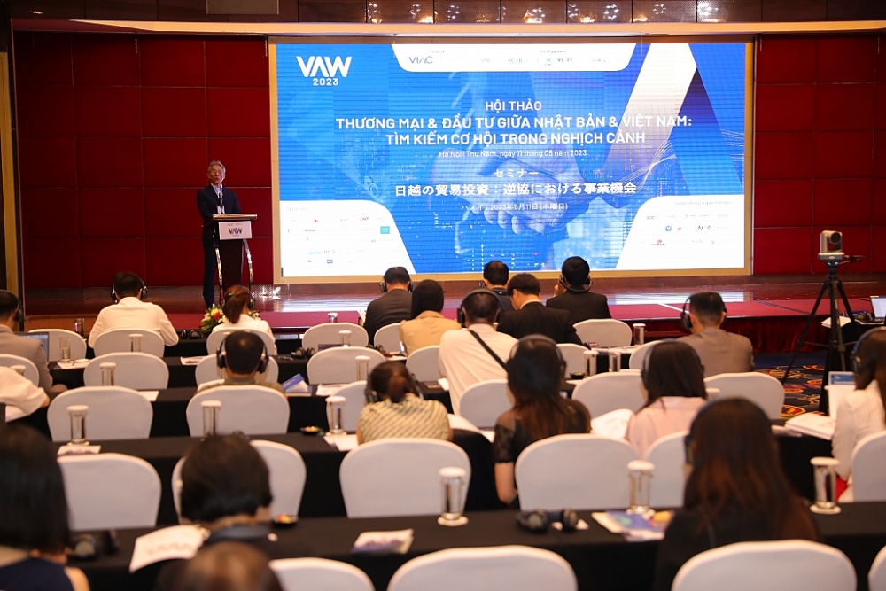 Đại diện JCCI phát biểu tại tọa đàm.