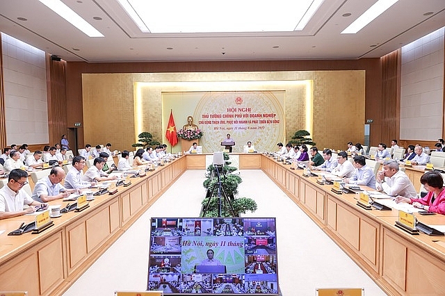 Đại diện nhiều bộ, ngành và các doanh nghiệp, hiệp hội tham dự hội nghị. Ảnh: VGP