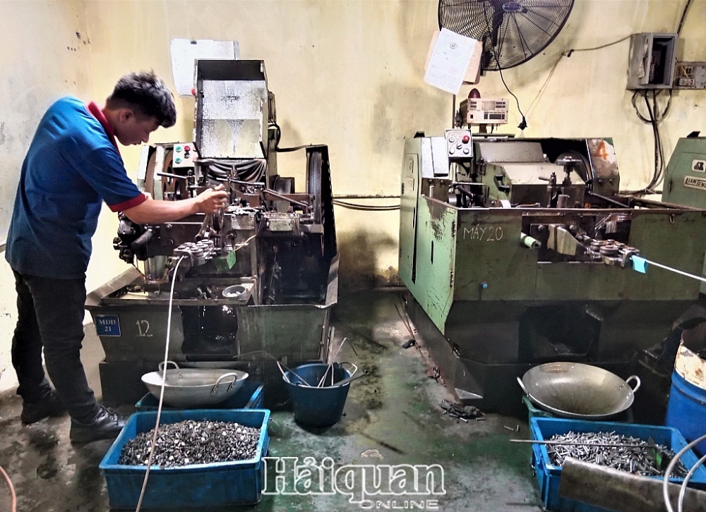Hoạt động sản xuất tại Công ty TNHH Công nghiệp THT.