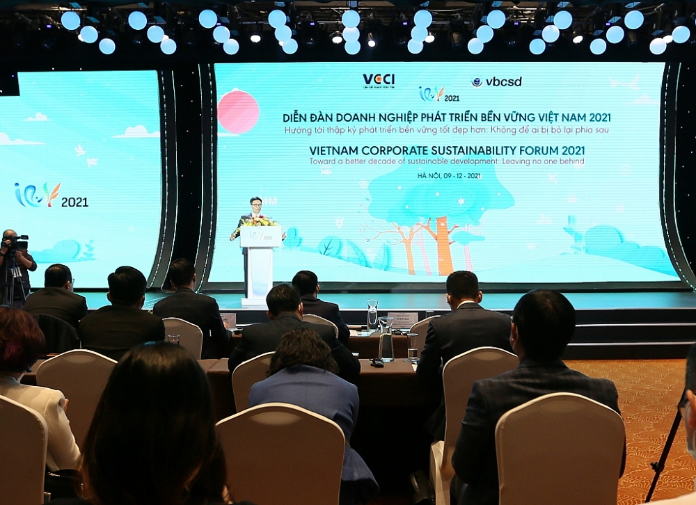 Phó Thủ tướng Vũ Đức Đam phát biểu tại Diễn đàn.