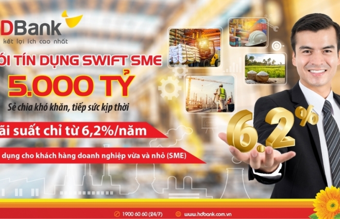 Hỗ trợ doanh nghiệp vừa và nhỏ, HDBank giảm lãi suất cho vay còn từ 6,2%/năm