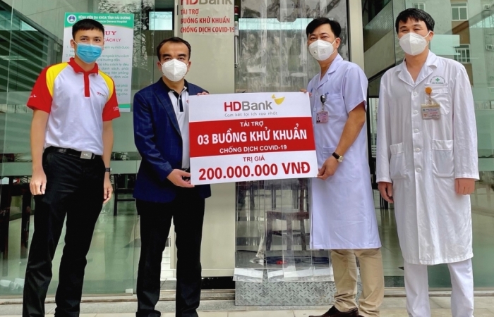 HDBank tặng 3 buồng khử khuẩn hỗ trợ Hải Dương phòng chống dịch Covid - 19