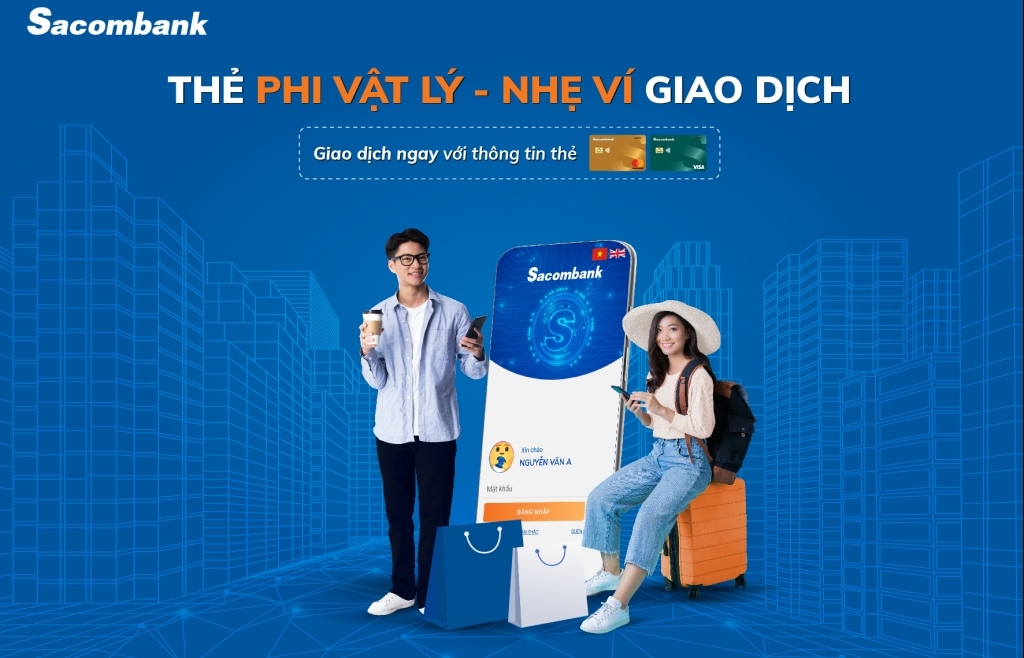Mở thẻ phi vật lý ngay trên ứng dụng Sacombank Pay