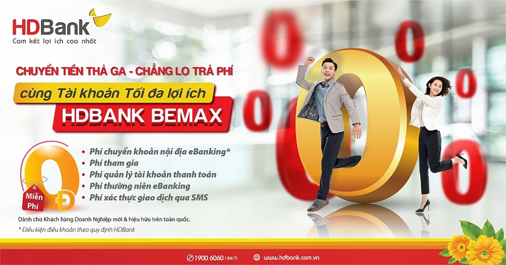 HDBank tiếp tục miễn nhiều loại phí giao dịch trực tuyến