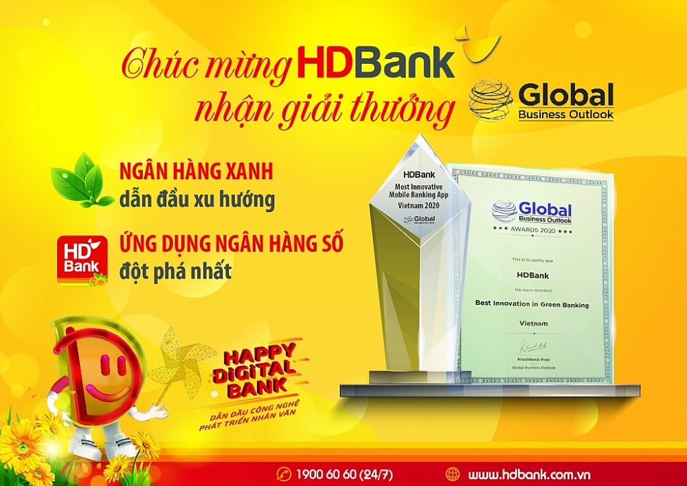 ngan hang so ngan hang xanh hdbank tiep tuc nhan giai thuong quoc te