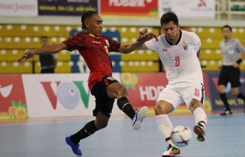 Giải futsal HDBank: Thái Lan, Myanmar thắng áp đảo, hẹn quyết đấu giành ngôi đầu bảng