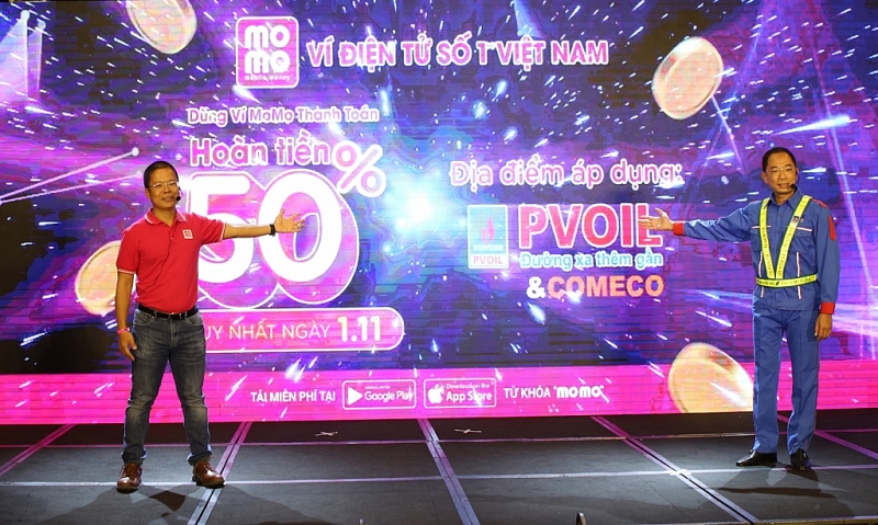 hoan 50 tien xang khi thanh toan qua vi dien tu momo
