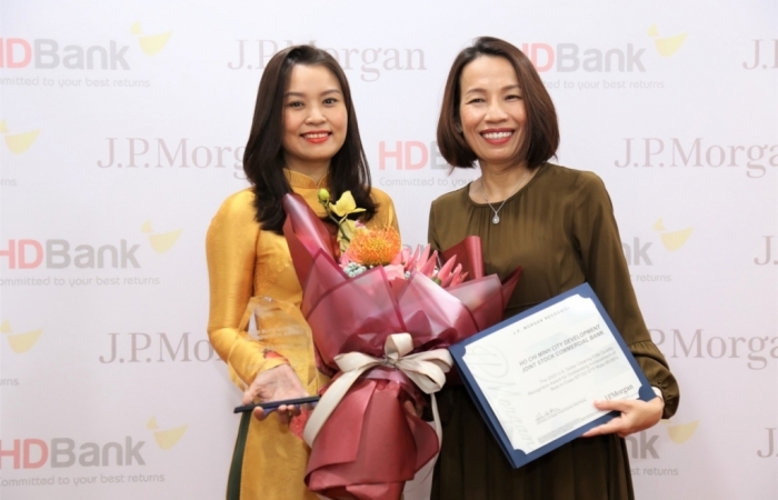 HDBank nhận giải Chất lượng thanh toán quốc tế xuất sắc 3 năm liên tiếp