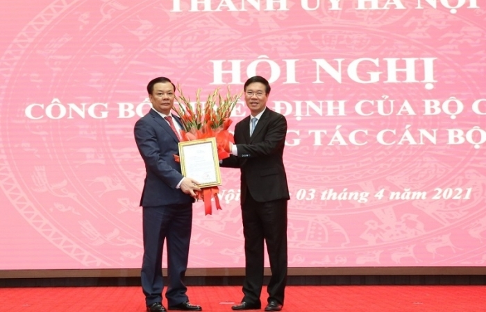 Bộ trưởng Bộ Tài chính Đinh Tiến Dũng làm Bí thư Thành ủy Hà Nội