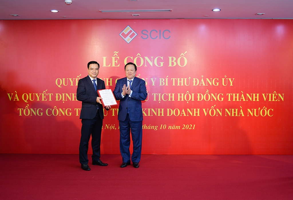 Trao quyết định bổ nhiệm ông Nguyễn Chí Thành làm Chủ tịch HĐTV SCIC