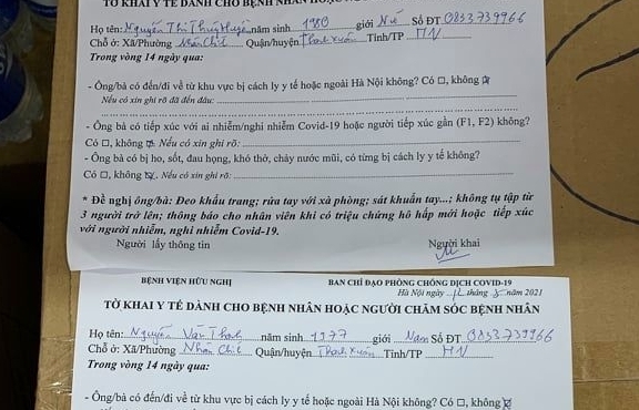Bệnh viện Hữu nghị: Ông Nguyễn Văn Thanh khai báo y tế không trung thực