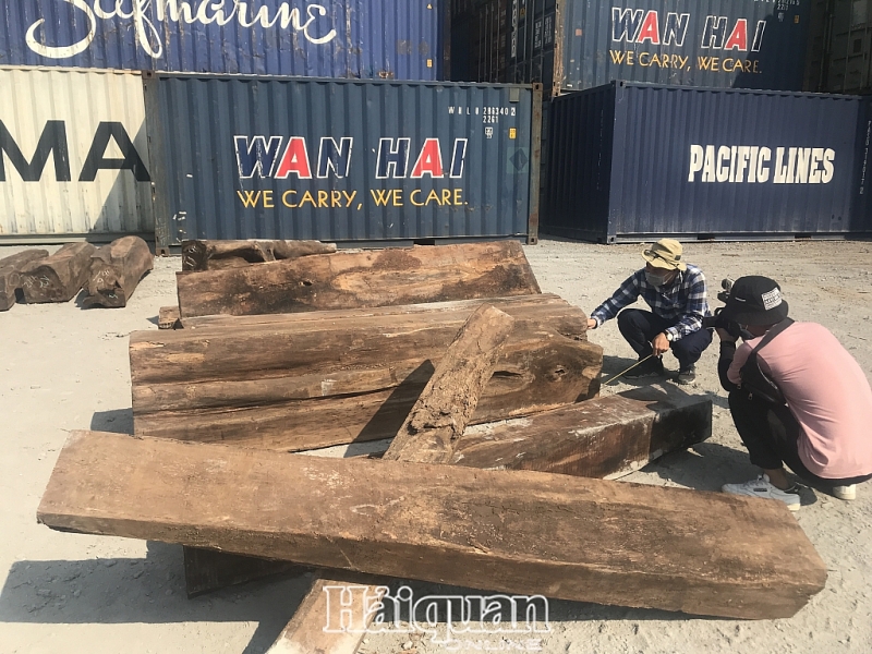 hinh anh bat giu 50 container go quy