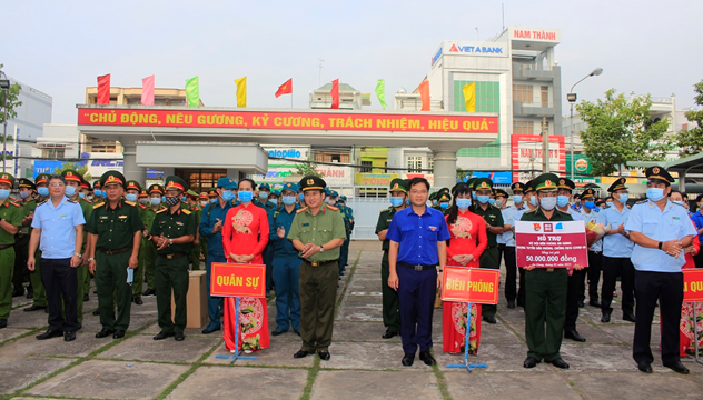 An Giang: Sáu lực lượng tăng cường cho tuyến biên giới phòng chống dịch