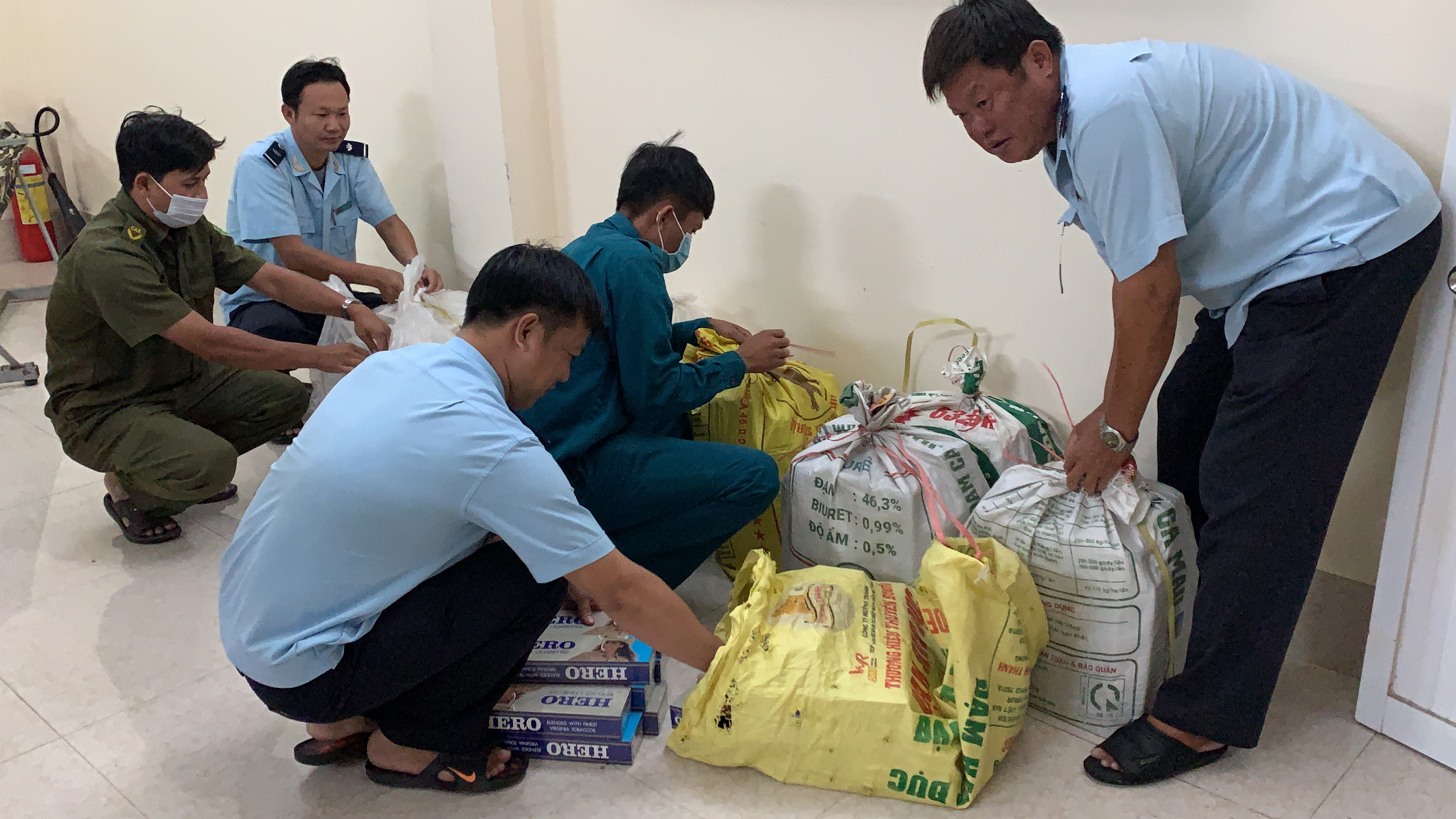 thuốc lá nhập lậu do Hải quan Đồng Tháp phối hợp bắt giữ