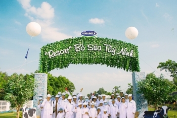 Vinamilk tổ chức cho con em nhân viên thăm "resort" bò sữa