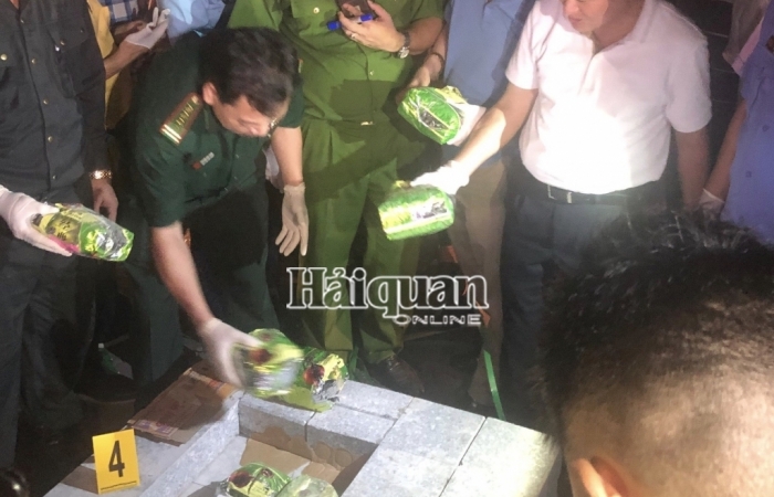 Cận cảnh thủ đoạn cất giấu 40 kg ma tuý trong đá xây dựng